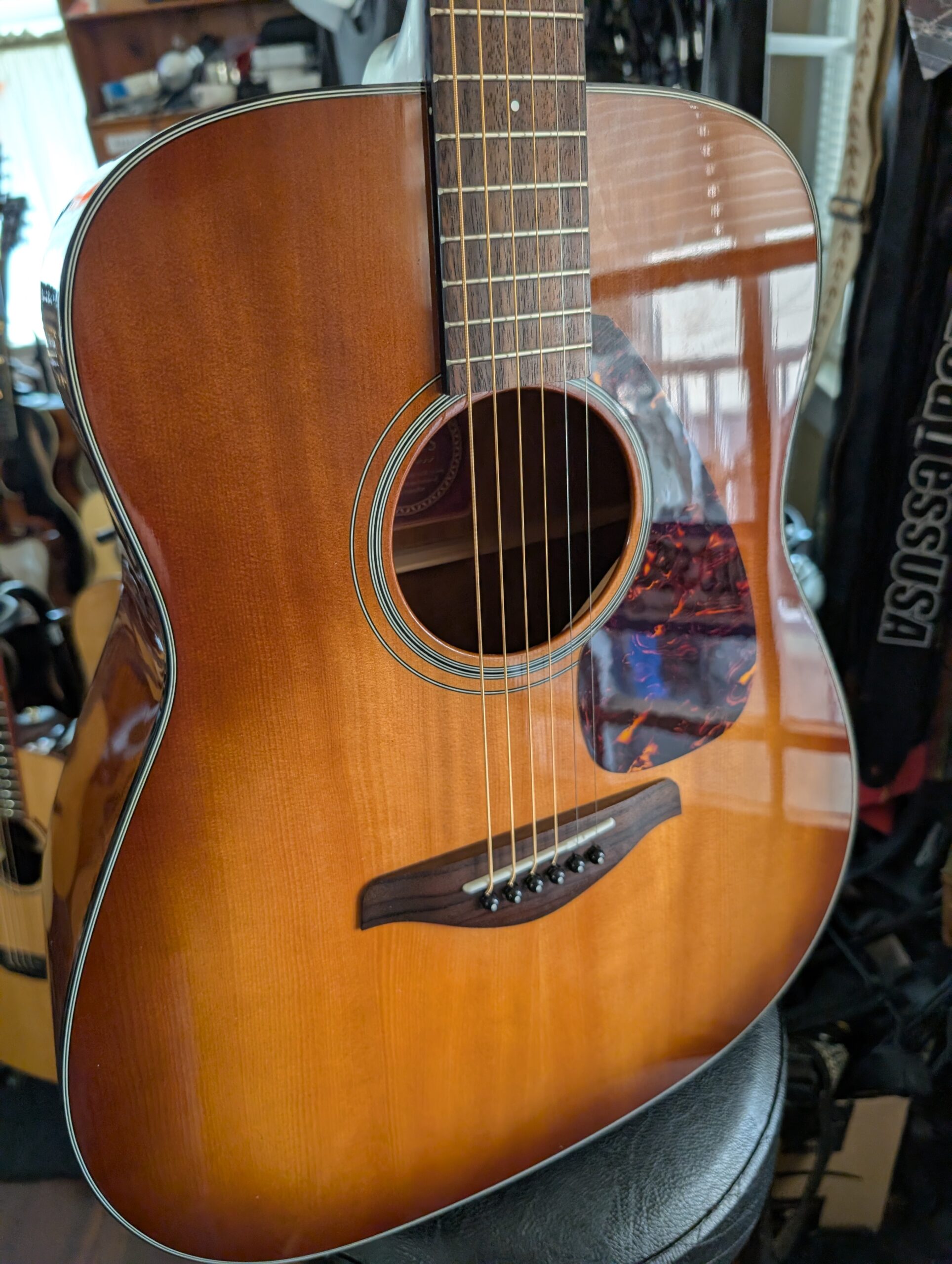 Yamaha FG-700S Dreadnought Acoustic Guitar Sandburst - Image 6