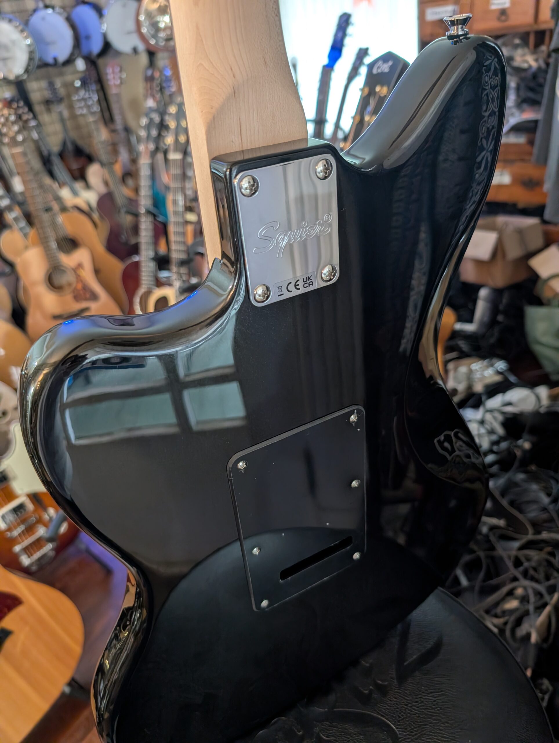 Squier Affinity Series Jazzmaster Electric Guitar - Metallic Black - Image 4
