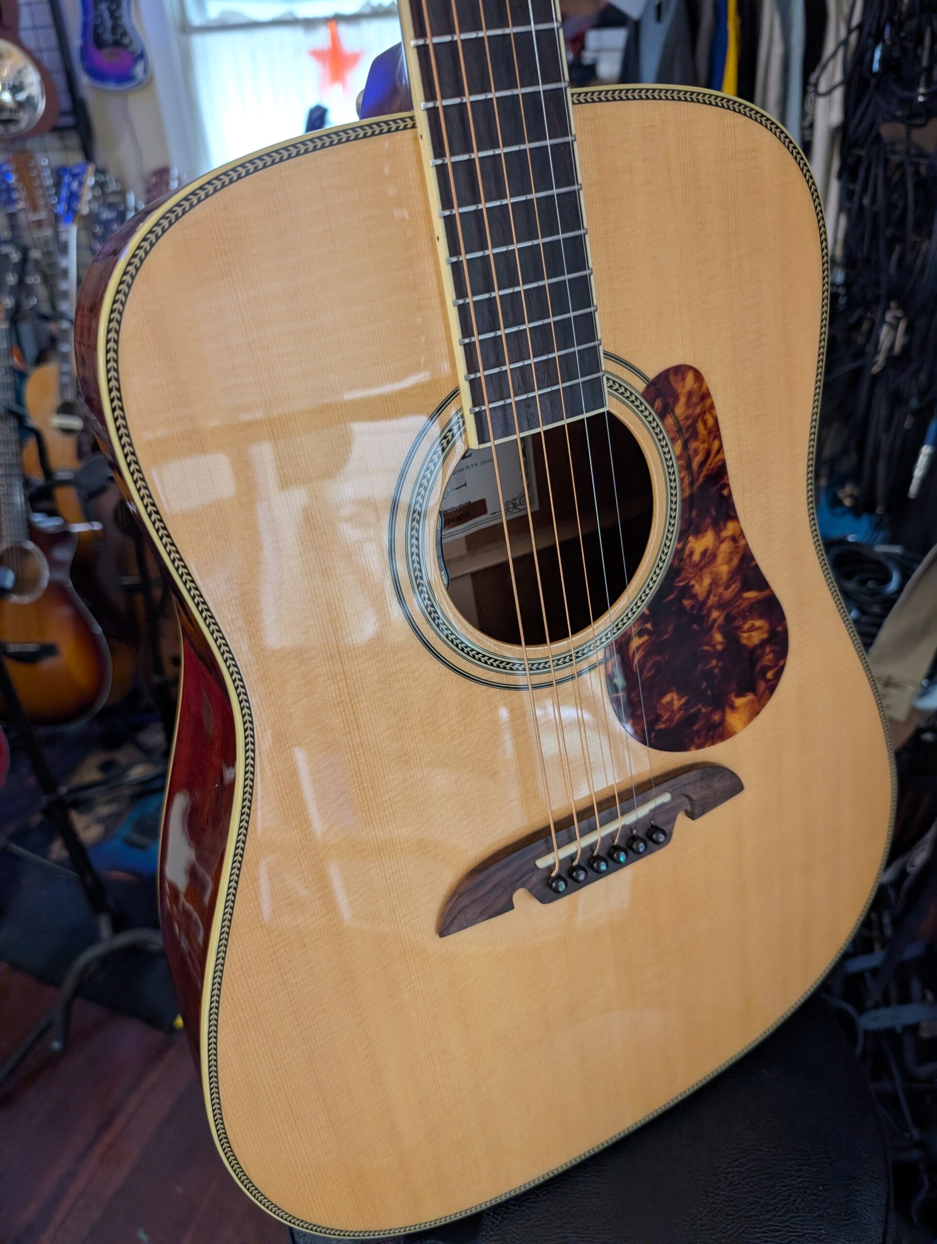 Alvarez Masterworks MD60e Herringbone Acoustic Electric Guitar - Image 3