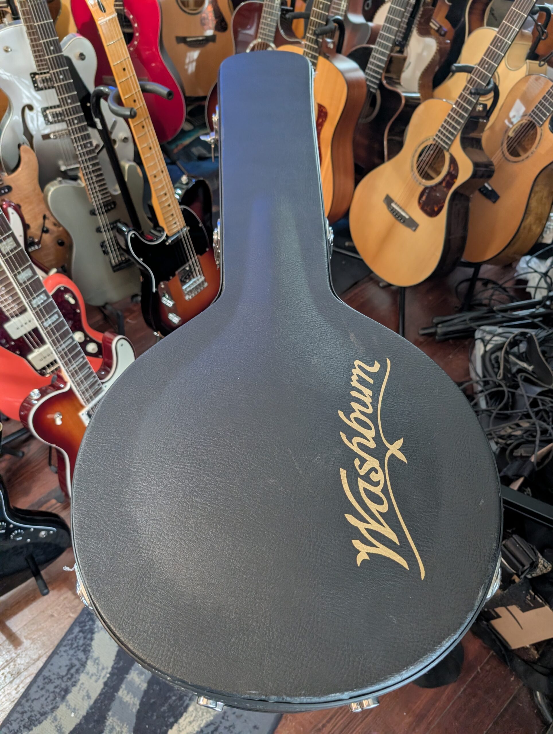 Washburn B16 Five String Banjo Sunburst with Case - Image 2