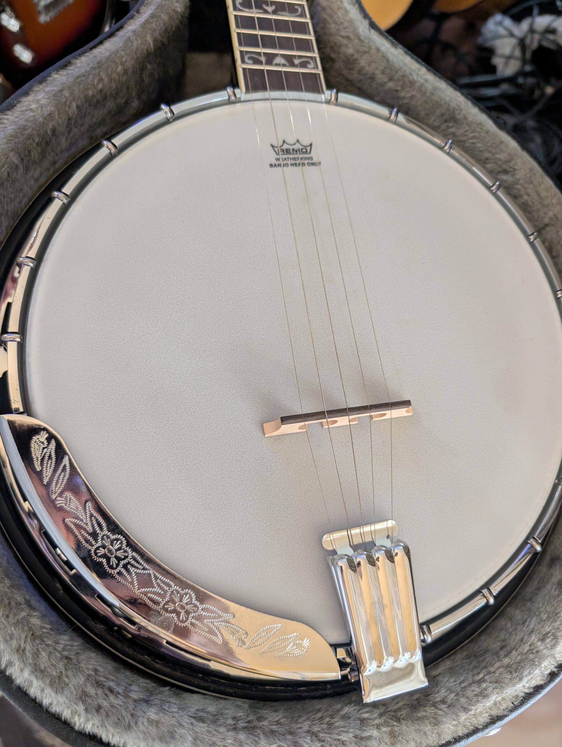 Washburn B16 Five String Banjo Sunburst with Case - Image 6