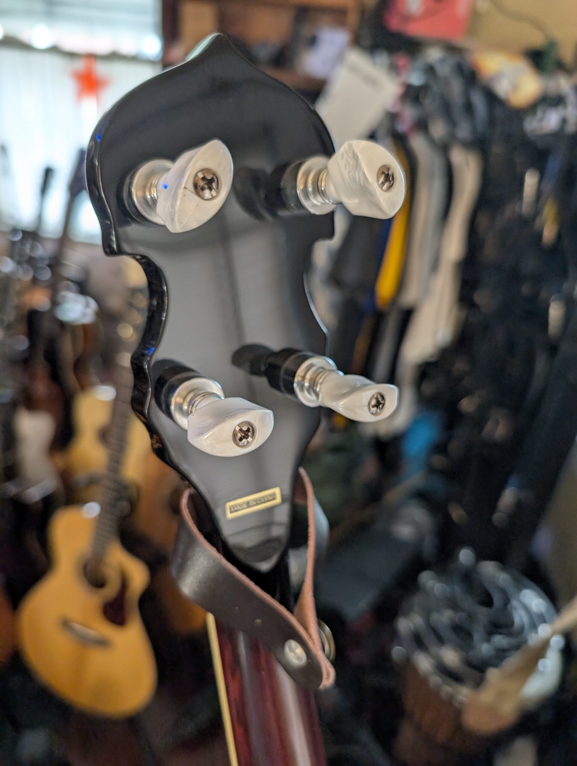 Washburn B16 Five String Banjo Sunburst with Case - Image 12