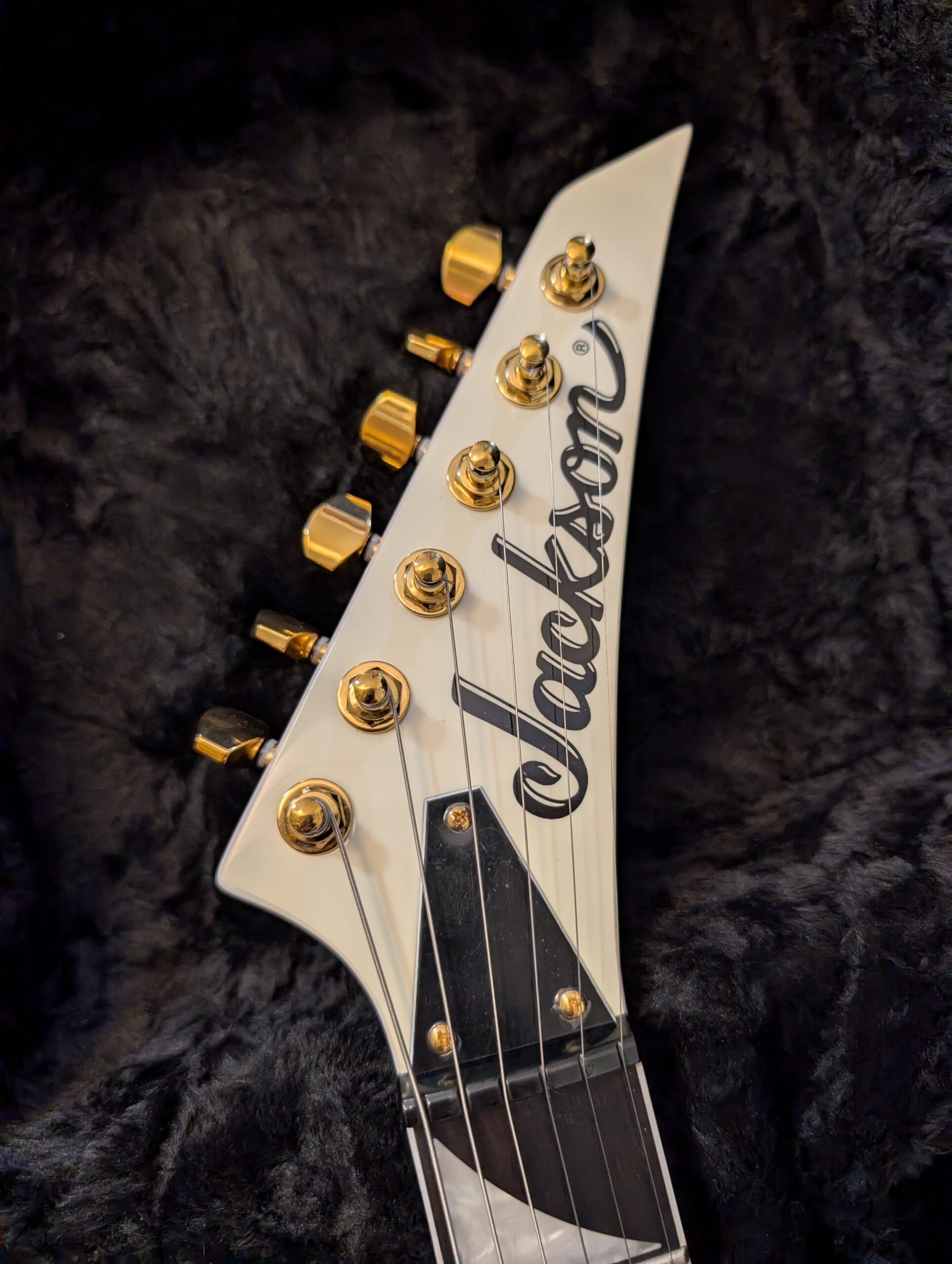 Jackson Pro Rhoads RRT-3 Ivory With Black Pin Stripes - Image 8