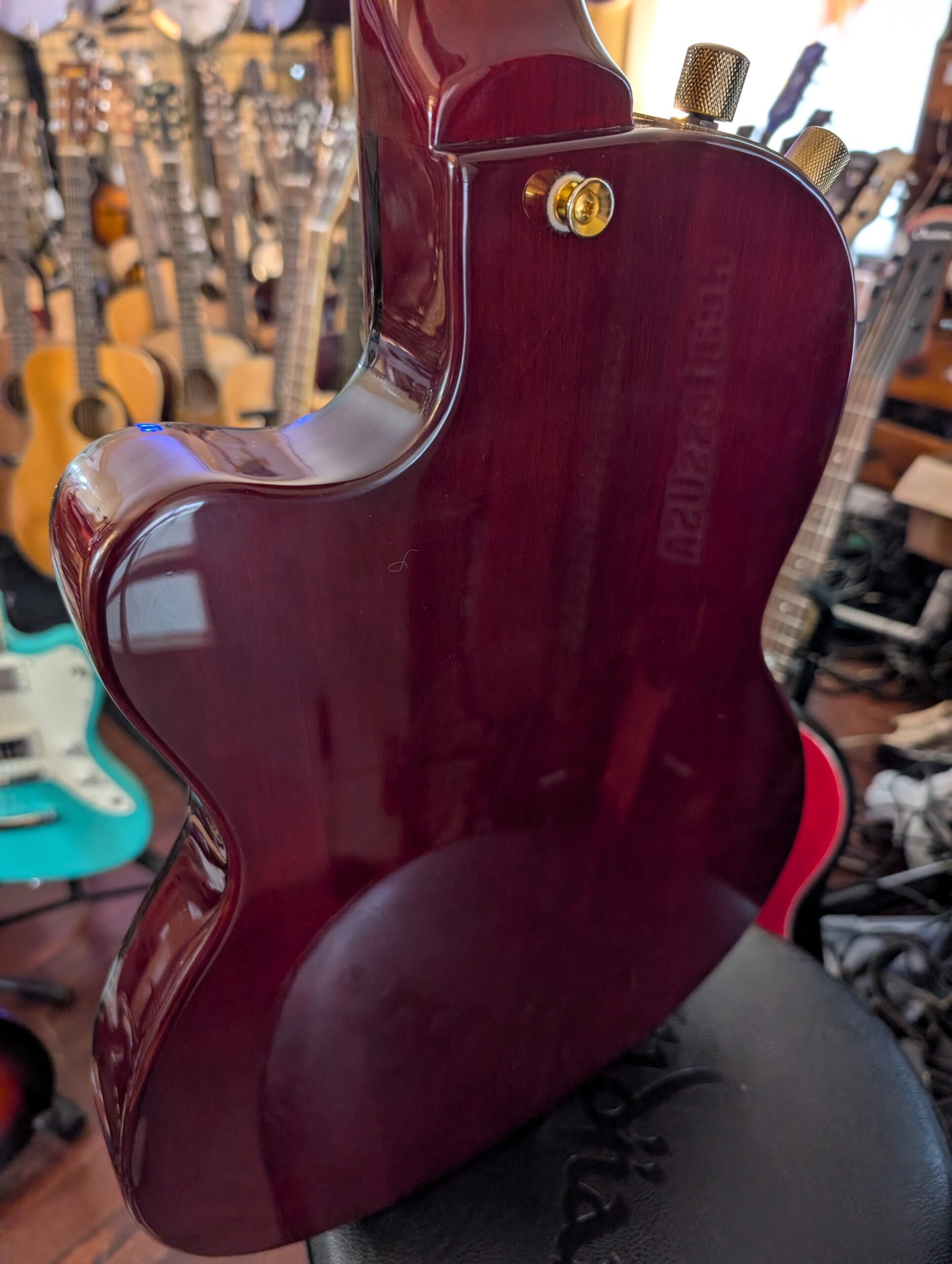 JR Beck Electric Nylon String Acoustic Electric Guitar - Image 5