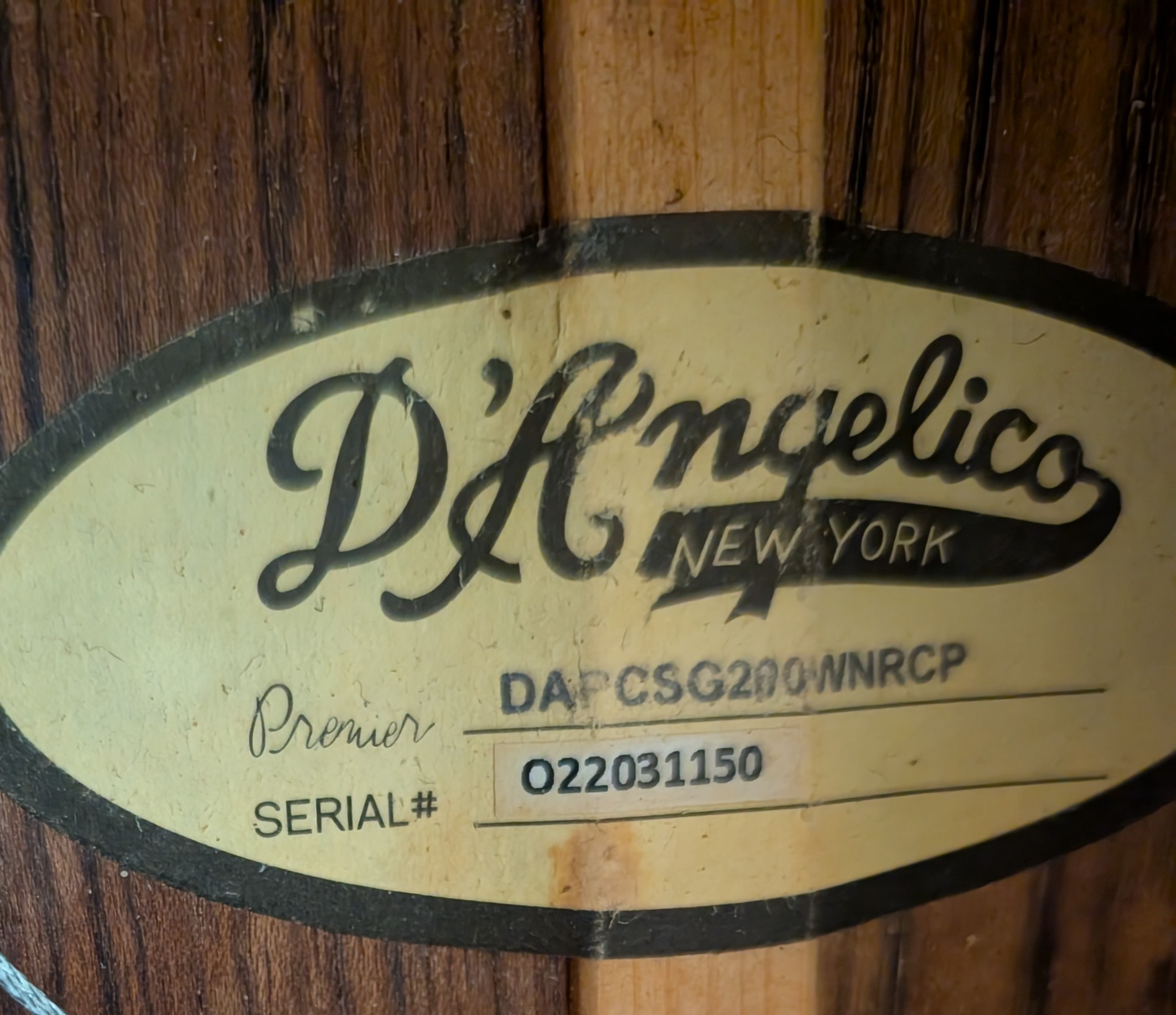 D'Angelico Premier Gramercy Acoustic Electric Concert Guitar - Image 9
