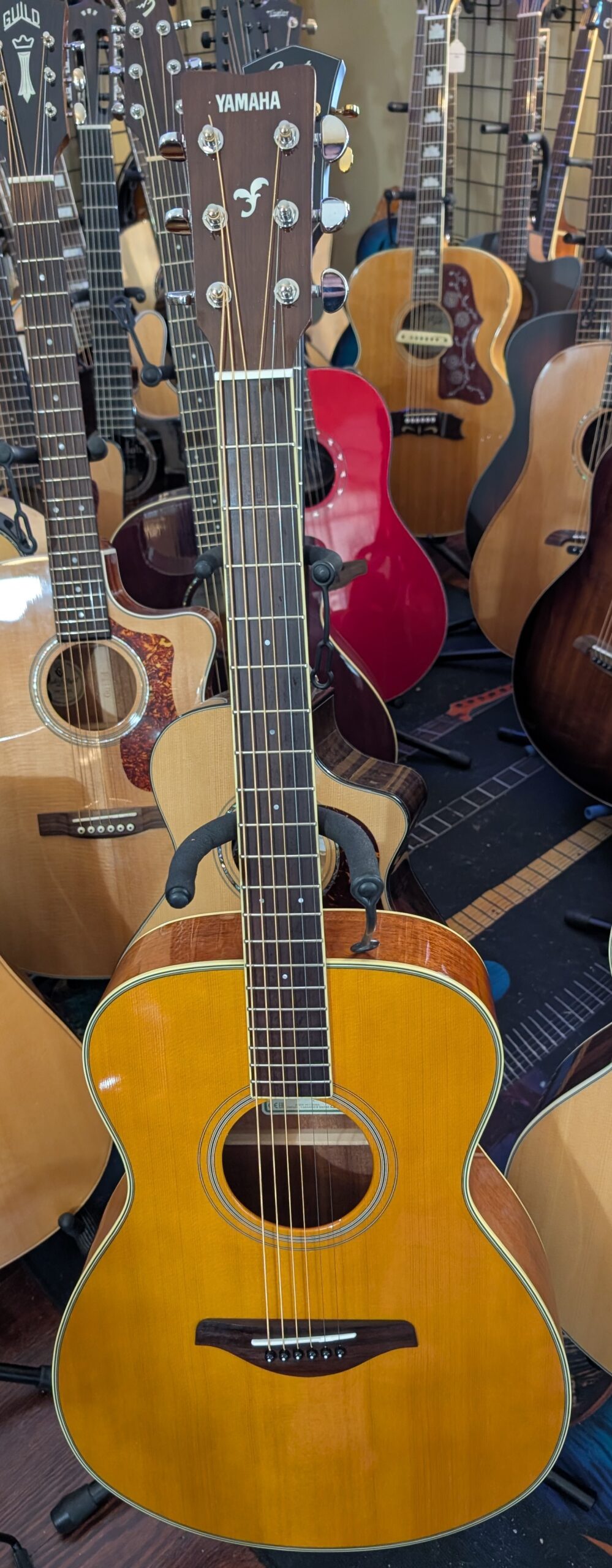 Yamaha FS-TA TransAcoustic Concert Acoustic-electric Guitar - Vintage Tint - Image 6