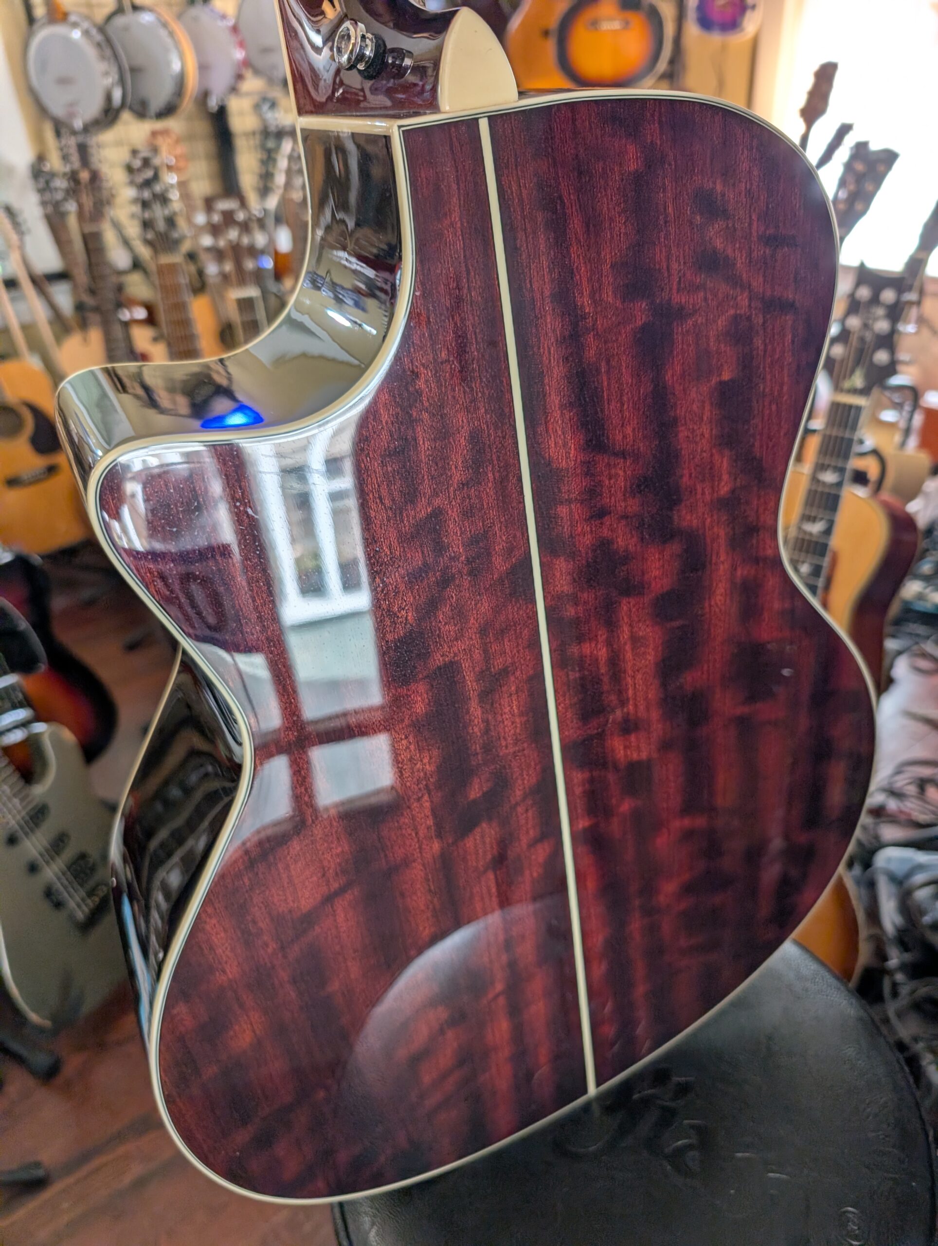 D'Angelico Premier Gramercy CS Acoustic-Electric Guitar-Vintage Sunburst - Image 9