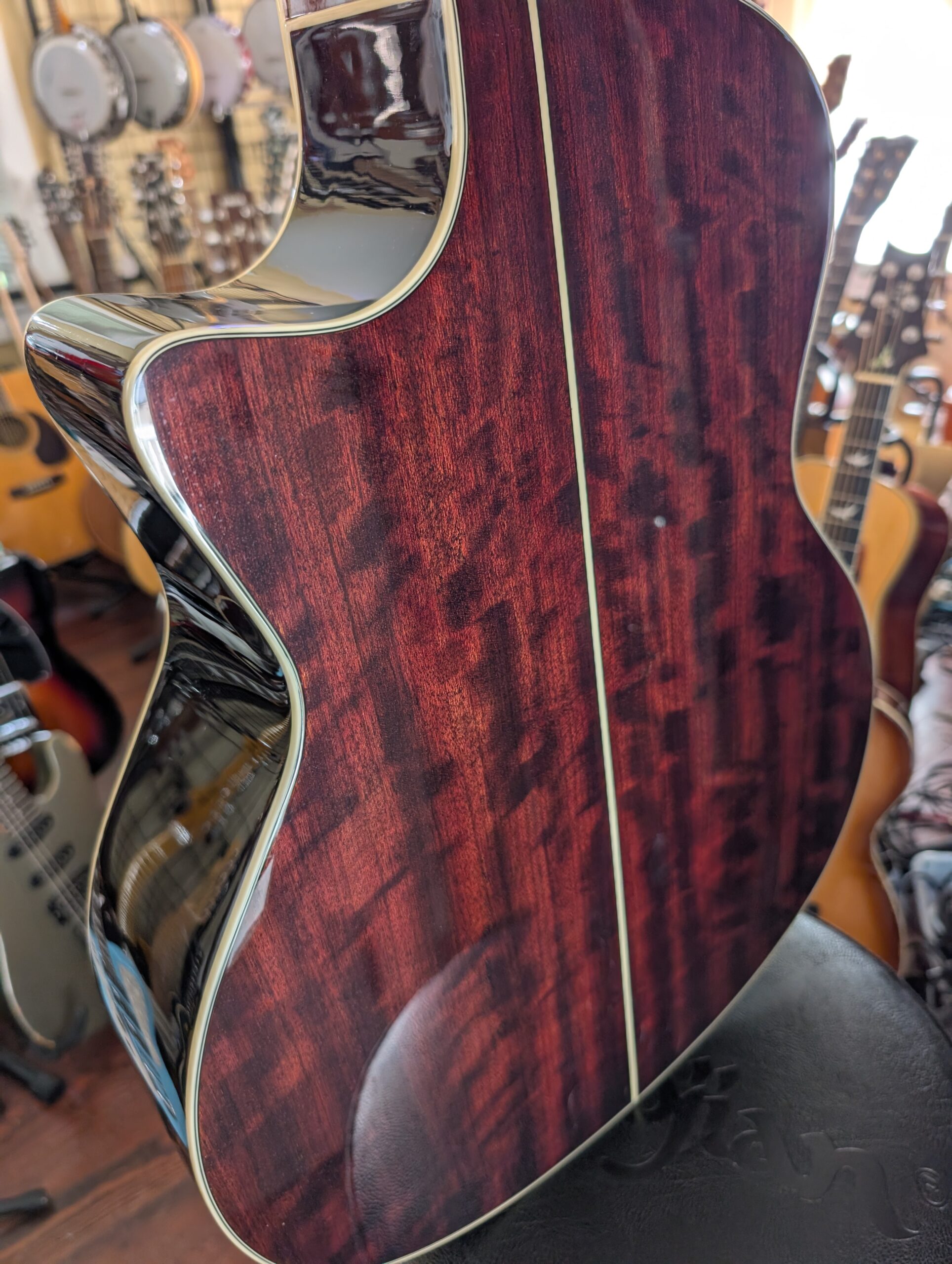 D'Angelico Premier Gramercy CS Acoustic-Electric Guitar-Vintage Sunburst - Image 10