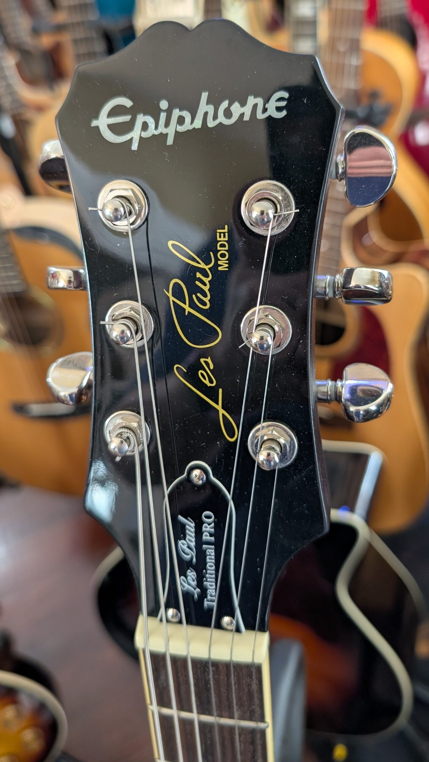 Epiphone Traditional Pro Les Paul Wine Red Color Electric Guitar 2017 - Image 6