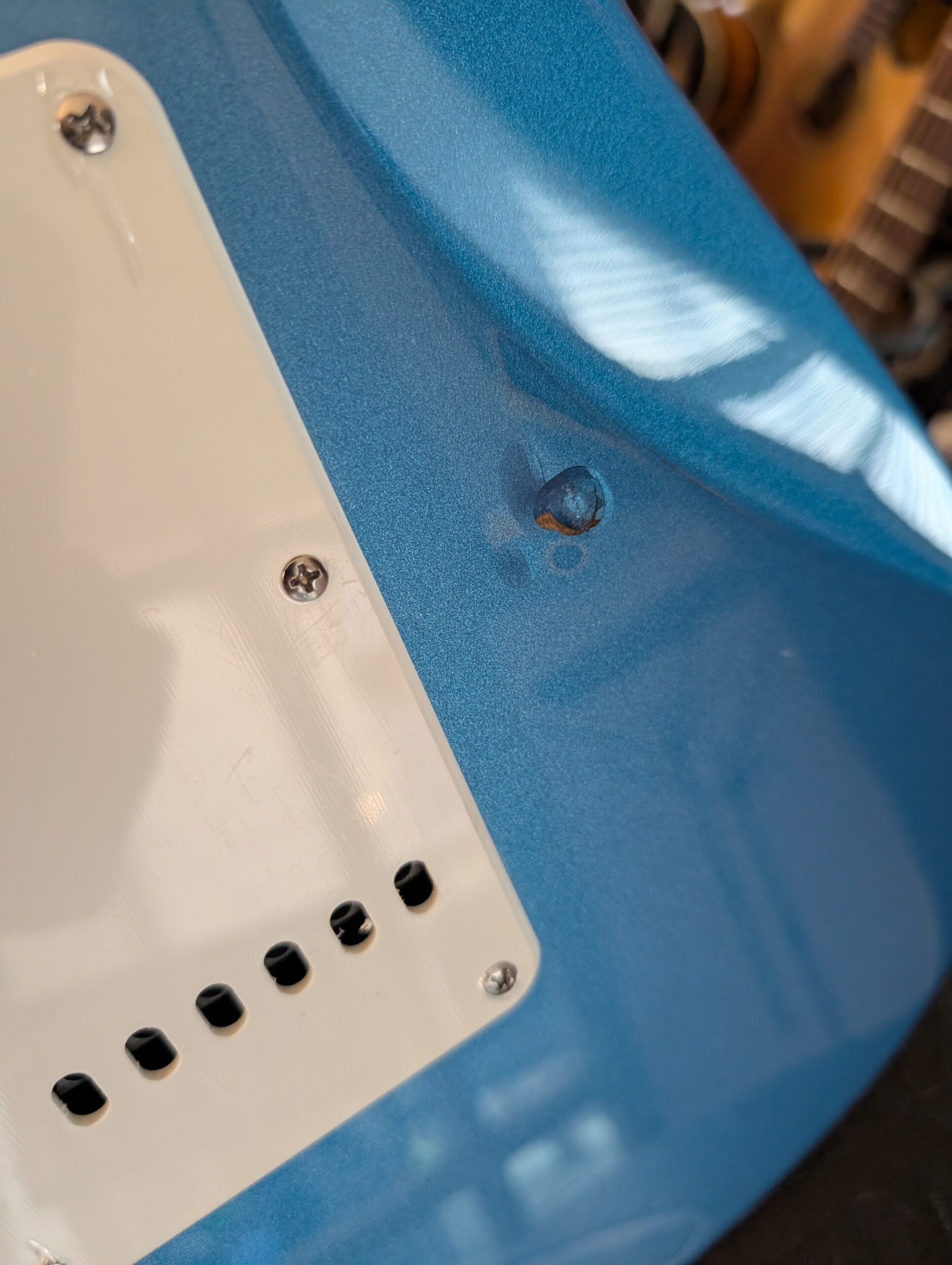 Squier Paranormal Stratocaster Deluxe Electric Guitar - Lake Placid Blue, Maple Fingerboard - Image 8