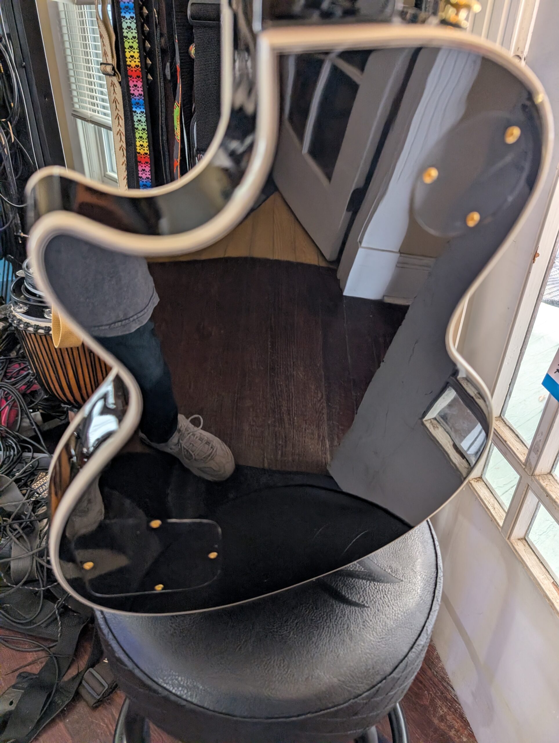 Chill Cat Limited Custom F-Holes Cobra Burst Electric Guitar - Image 5