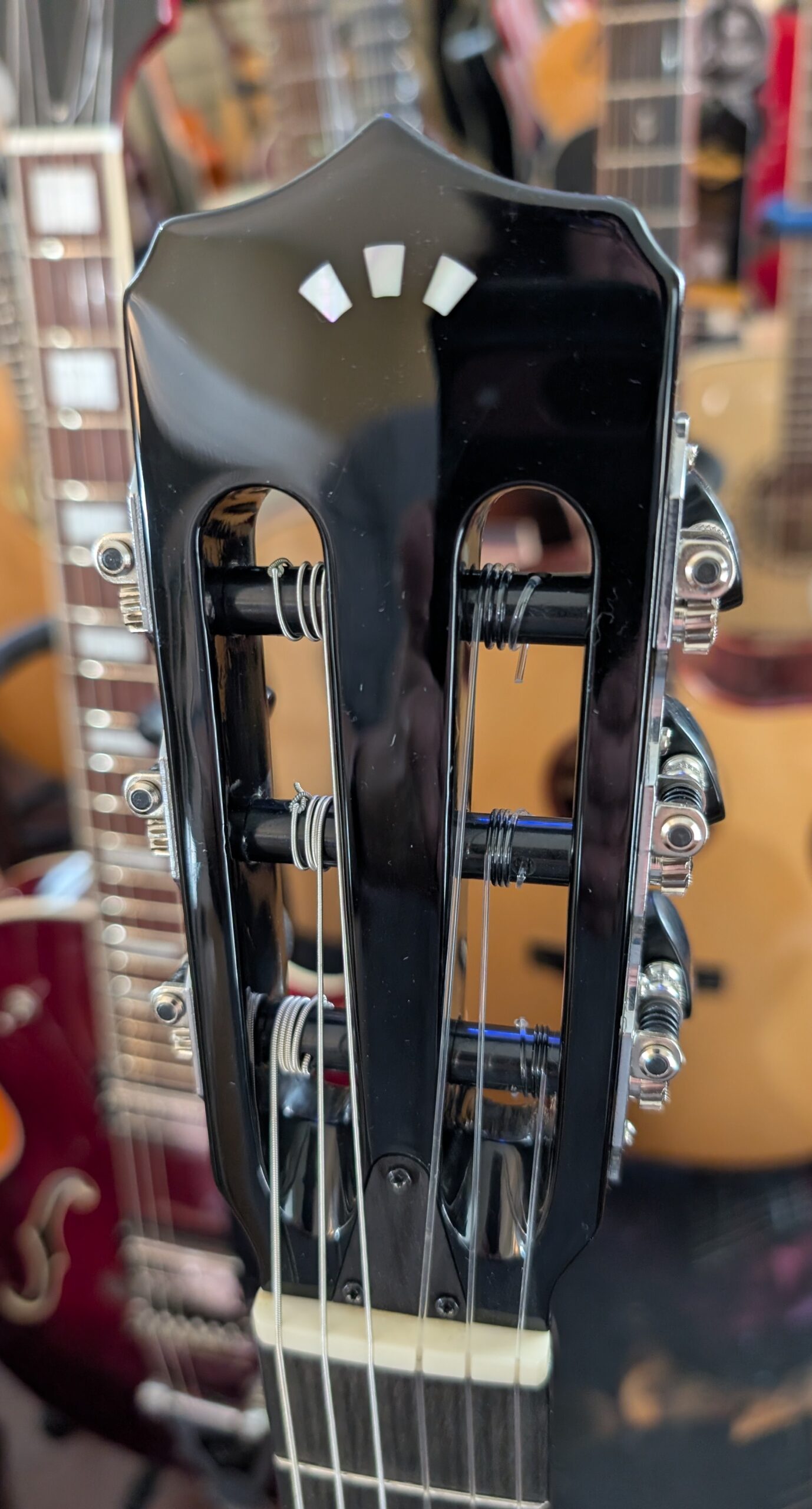 Cordoba Stage Nylon-String Electric Guitar Black Burst - Image 4